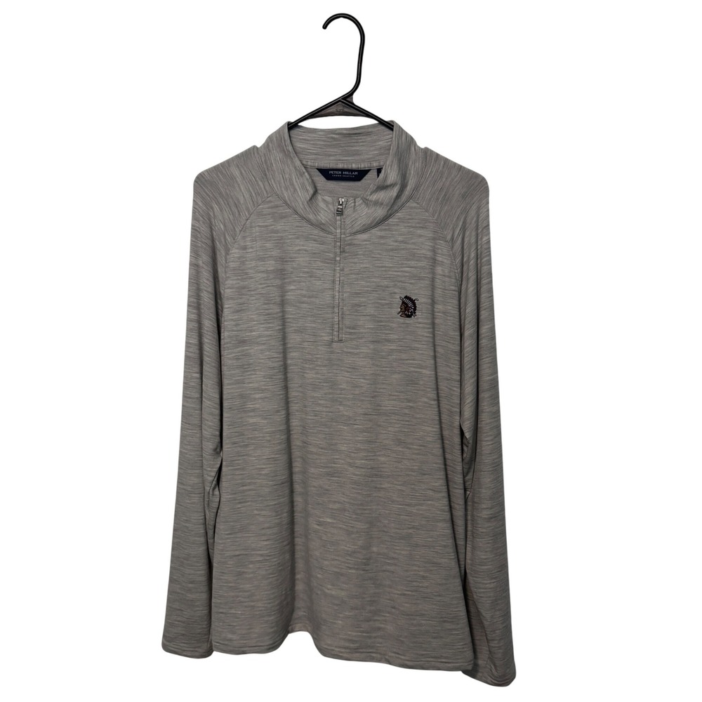 Peter Millar Shinnecock Hills Sweater Mens XL Gray Merino Wool Crown Crafted